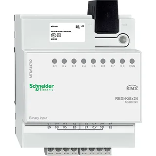 Schneider Electric MTN644792 – Binäreingang REG-K/8x24, lichtgrau