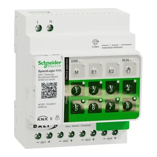SpaceLogic KNX Secure DALI Broadcast Gateway, Master