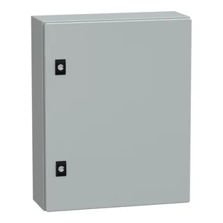 Spacial CRN Volltür mit Montageplatte, H500xB400xT150 IP66 IK10 RAL7035