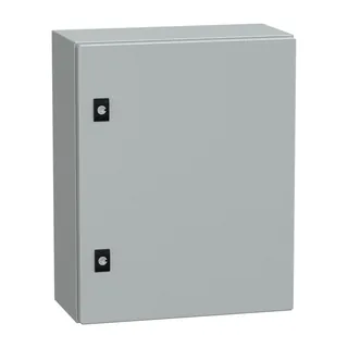 Spacial CRN Volltür mit Montageplatte, H500xB400xT200 IP66 IK10 RAL7035