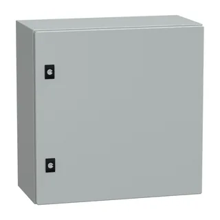Spacial CRN Volltür mit Montageplatte, H500xB500xT250 IP66 IK10 RAL7035