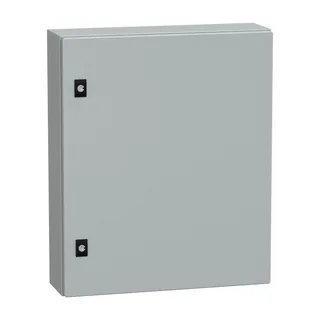 Spacial CRN Volltür mit Montageplatte, H600xB500xT150 IP66 IK10 RAL7035