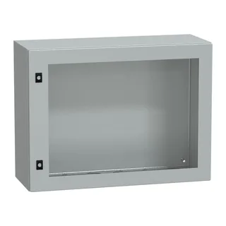 PanelSeT CRN Sichttür ohne Montageplatte, H600xB800xT300 IP66 IK08 RAL7035