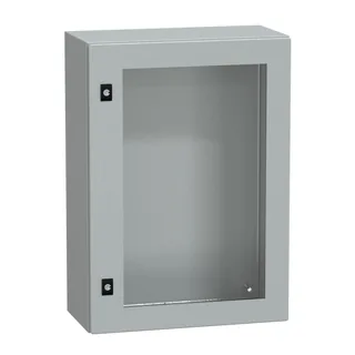 PanelSeT CRN Sichttür ohne Montageplatte, H700xB500xT250 IP66 IK08 RAL7035