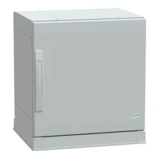 Polyestergehäuse, PLAZ m. Sockelrahmen, offener Boden, 500x500x420 IP54