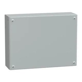 Schneider Electric NSYSBM304012 – Flaches Stahlgehäuse PanelSeT SBM 300x400x120mm IP66 IK10
