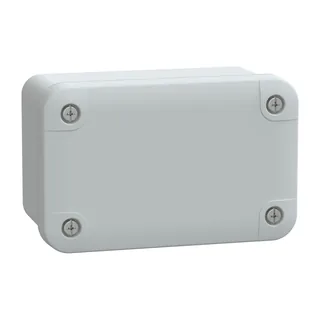 PC-Geh. IP66 IK08 RAL7035 In.H105B65D55Auß.H116B74D62 undur. PC-Abdeck. H10