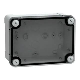 PC-Geh. IP66 IK08 RAL7035 In.H150B105D80Auß.H164B121D87 Transp.cover H20