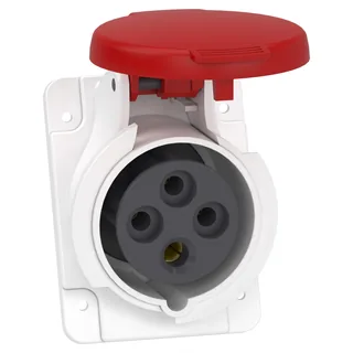 CEE Anbausteckdose, Schraubklemmen, 16A, 3p+E, 380-415 V AC