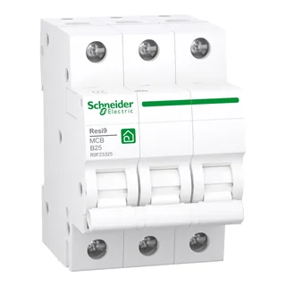 Leitungsschutzschalter Resi9 3P, 25A, B Charakteristik, 6kA