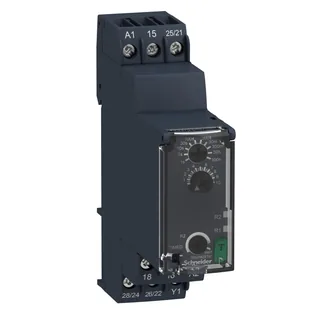 Rückfallverzögerung mit Steuersignal, 0,05 s-300 h, 24-240VAC/DC, 2 W