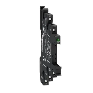 Sockel für schmales Interface-Relais RSL, LED, Schraubk., 12/24 VAC/DC