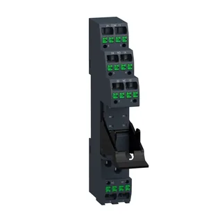 Push-In Sockel für Interface-Relais RSB2, getrennte Kontakt-Anordnung, 10A, 250V