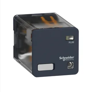 Steckbare Universalrelais RUM, 3 W, 10 A, 120VAC, mit LED, ohne Prüftaste