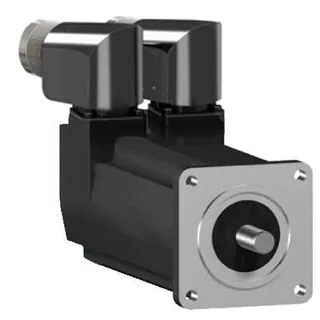 AC-Servomotor, 55mm, 0,42Nm, 1Stack, glatte Welle, SinCos Singleturn128, M23/M23 gewinkelt, IP65/IP65