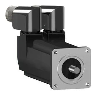 AC-Servomotor, 55mm, 0,71Nm, 2Stacks, Passfeder, SinCos Multiturn128, M23/M23 gewinkelt, IP54/IP65, Bremse
