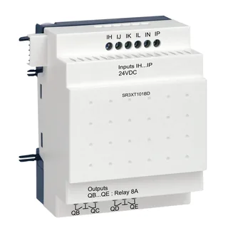 Digitales Ein-/Ausgangsmodul, Zelio Logic, 10 E/A, 24 VDC, Relaisausgänge