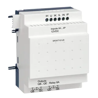 Digitales Ein-/Ausgangsmodul, Zelio Logic, 10 E/A, 12 VDC, Relaisausgänge