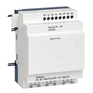 Digitales Ein-/Ausgangsmodul, Zelio Logic, 14 E/A, 24 VAC, Relaisausgänge