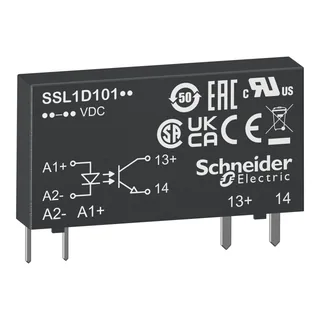 Halbleiterrelais, steckbar, E: 15-30 VDC, A: 1-24 VDC, 3,5 A