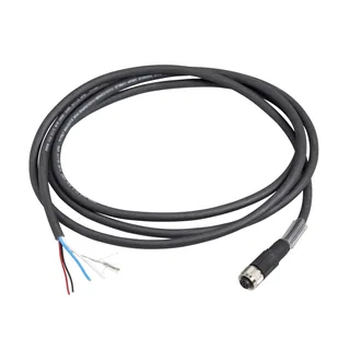 CANopen-Bus-Kabelsatz (Daisy Chain), abgewinkelt, M12-A Stecker-Buchse, 2m