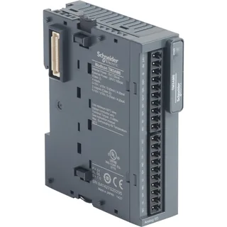 Analoges Ein-/Ausgangsmodul, Modicon TM3, 4 Eingänge / 2 Ausgänge, Spannung / Strom, Auflösung 12 Bit, Schraubklemmen