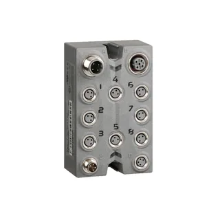 Schneider Electric TM7BDI8B – Erweiterungsblock, TM7, IP67, 8 DE, 24V DC, M8-Steckverbind…