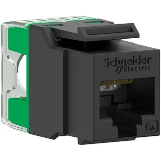 Schneider Electric VDIB1736XUBK – Actassi S-110 Stecker RJ45 Keystone Ungeschirmt Cat6A Schwa…