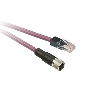 Schneider Electric VW3M94CAN45R15 – CANopen Anschlusskabel, RJ45-Stecker, M12-Buchse, 15 m
