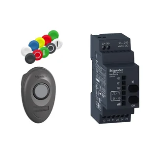 Schneider Electric XB5RMA04 – Kombipaket, Funkdrucktaster, Gehäuse, Empfänger, programmie…