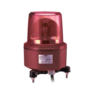 Schneider Electric XVR13M04L – Drehspiegelleuchte, Harmony XVR, 130mm, rot, ohne Buzzer, 2…