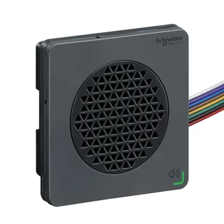 Schneider Electric XVSV7BBP – Elektronischer Alarmgeber, Harmony XVS, weiß, PNP, 90dB, 16…