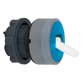 Kippschalter, Frontelement, Harmony XB5, Kunststoff, 22mm, hellgrau, blau, 2 Stellungen, rastend