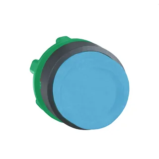 Drucktaster, Frontelement, Harmony XB5, Kunststoff, 22mm, blau, vorstehend, unbeschriftet, tastend