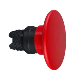 Pilzdrucktaster, Frontelement, Harmony XB5, Kunststoff, 22mm, rot, Pilz 60mm, unbeschriftet, tastend