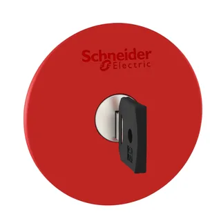 Not-Aus/Not-Halt-Schalter, Frontelement, Harmony XB5, Kunststoff, 22mm, rot, Pilz 60mm, Schlüsselentriegelung