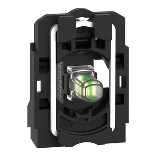 Lampenfassung, Harmony XB5, Kunststoff, weiß, universelle LED, mit Befestigungsflansch, Schraubklemme, 12V ACDC