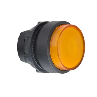 Leuchtdrucktaster, Frontelement, Harmony XB5, Kunststoff, 22mm, orange, vorstehend, für BA9s