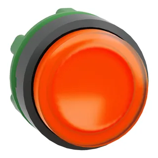 Leuchtdrucktaster, Frontelement, Harmony XB5, Kunststoff, 22mm, orange, vorstehend, für universelle LED