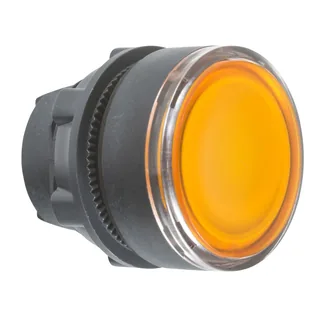 Leuchtdrucktaster, Frontelement, Harmony XB5, Kunststoff, 22mm, orange, für BA9s