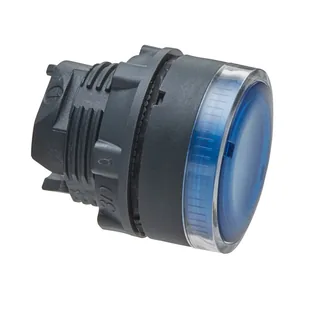 Leuchtdrucktaster, Frontelement, Harmony XB5, Kunststoff, 22mm, blau, für BA9s
