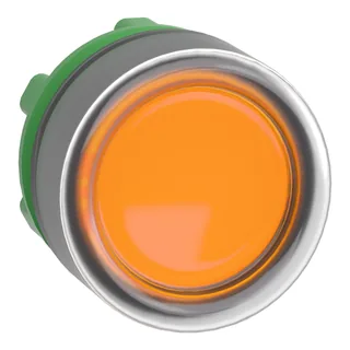 Leuchtdrucktaster, Frontelement, Harmony XB5, Kunststoff, 22mm, orange, für universelle LED, mit Schutzkappe