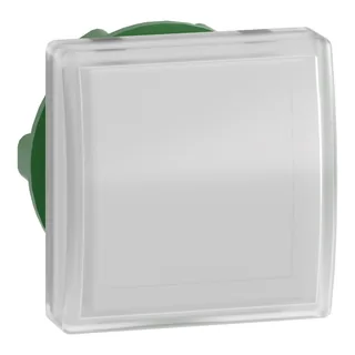 Leuchtmelder, Frontelement, Harmony XB5, Kunststoff, 22mm, weiß, für universelle LED, eckig