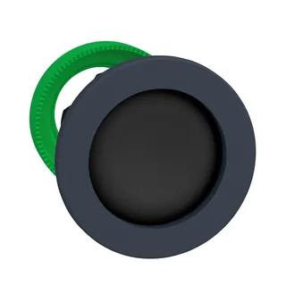 Drucktaster, Frontelement, Harmony XB5F, Kunststoff, 30mm, schwarz, zurückgesetzt, unbeschriftet, tastend