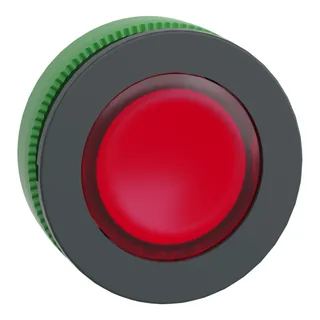 Leuchtdrucktaster, Frontelement, Harmony XB5F, Kunststoff, 30mm, rot, unbeschriftet, für universelle LED, rastend