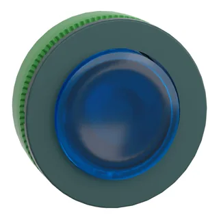 Leuchtdrucktaster, Frontelement, Harmony XB5F, Kunststoff, 30mm, blau, vorstehend, unbeschriftet, rastend