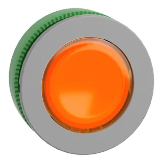 Leuchtdrucktaster, Frontelement, Harmony XB5F, Kunststoff, 30mm, hellgrau, orange, für universelle LED