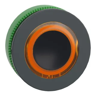Leuchtdrucktaster, Frontelement, Harmony XB5F, Kunststoff, 30mm, orange, für universelle LED, beleuchteter Ring
