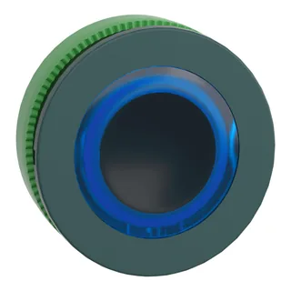 Leuchtdrucktaster, Frontelement, Harmony XB5F, Kunststoff, 30mm, blau, für universelle LED, beleuchteter Ring