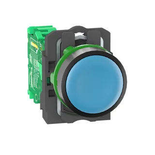 Schneider Electric ZB5RTA6 – Funkdrucktaster, Harmony XB5R, Kunststoff, 22mm, blau, unbe…